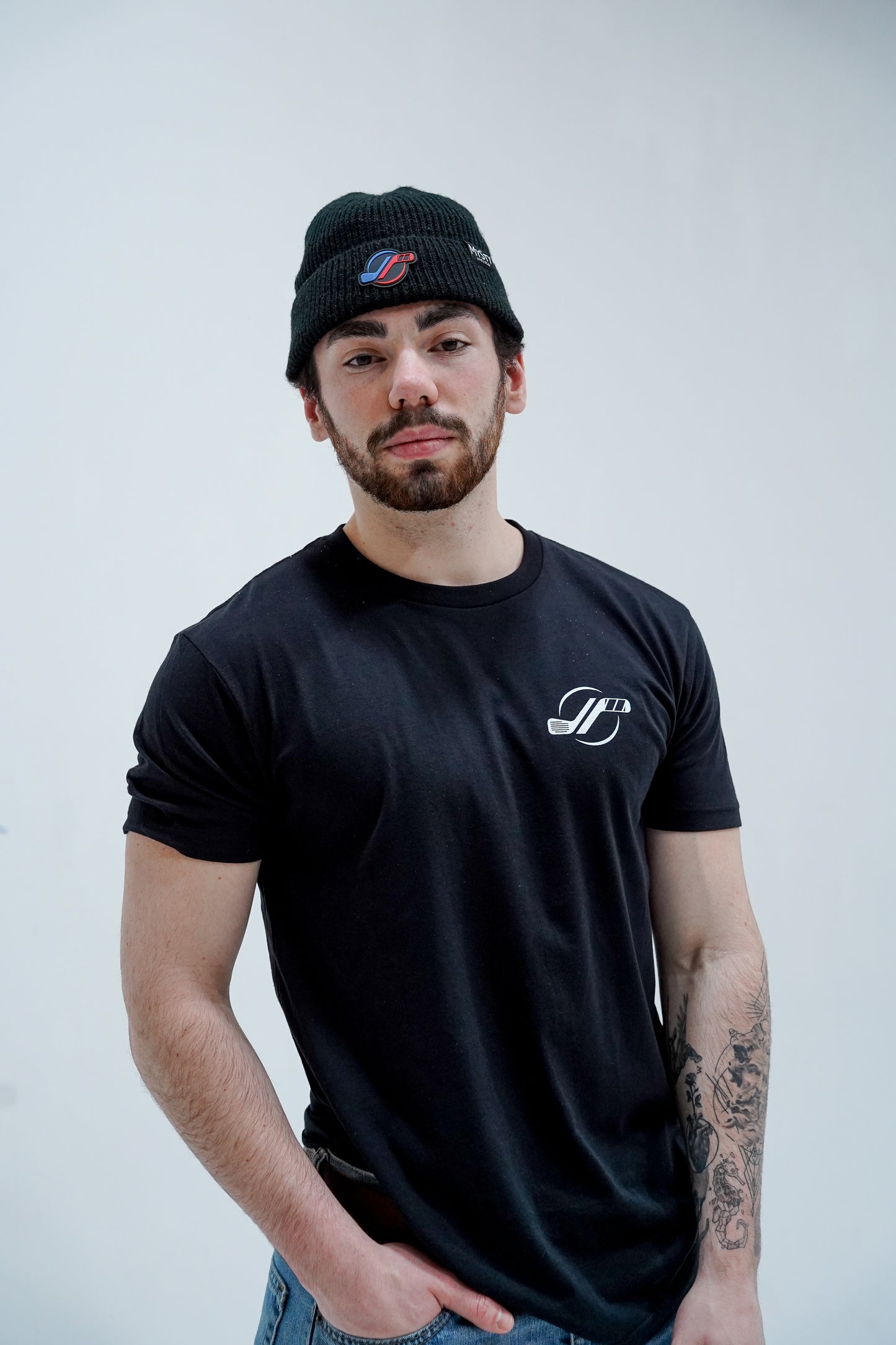 Black hockey apparel