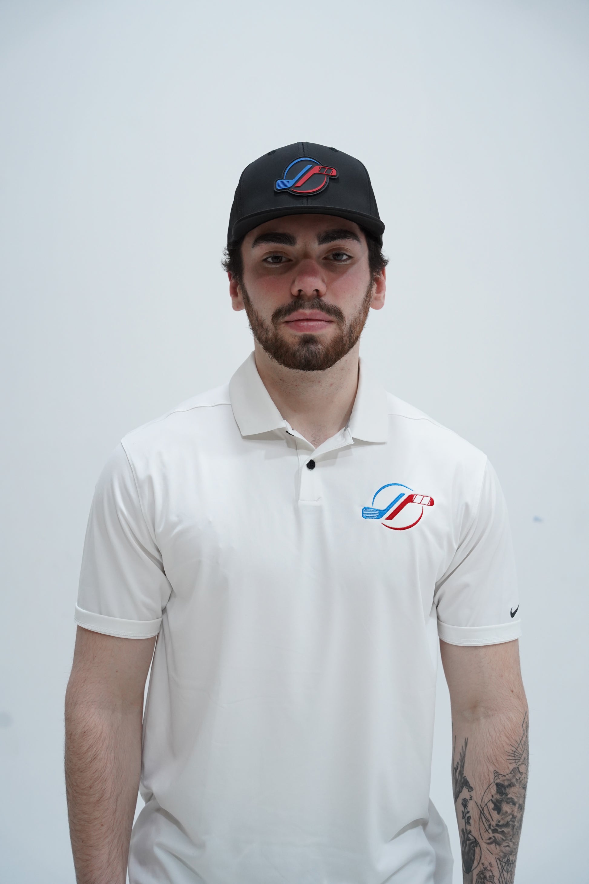 White golf polo